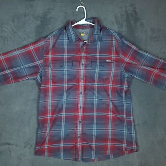 Eddie Bauer Shirt Travex Mens TXL Classic Fit Long Sleeve Button Up Plaid Casual - Picture 15 of 15